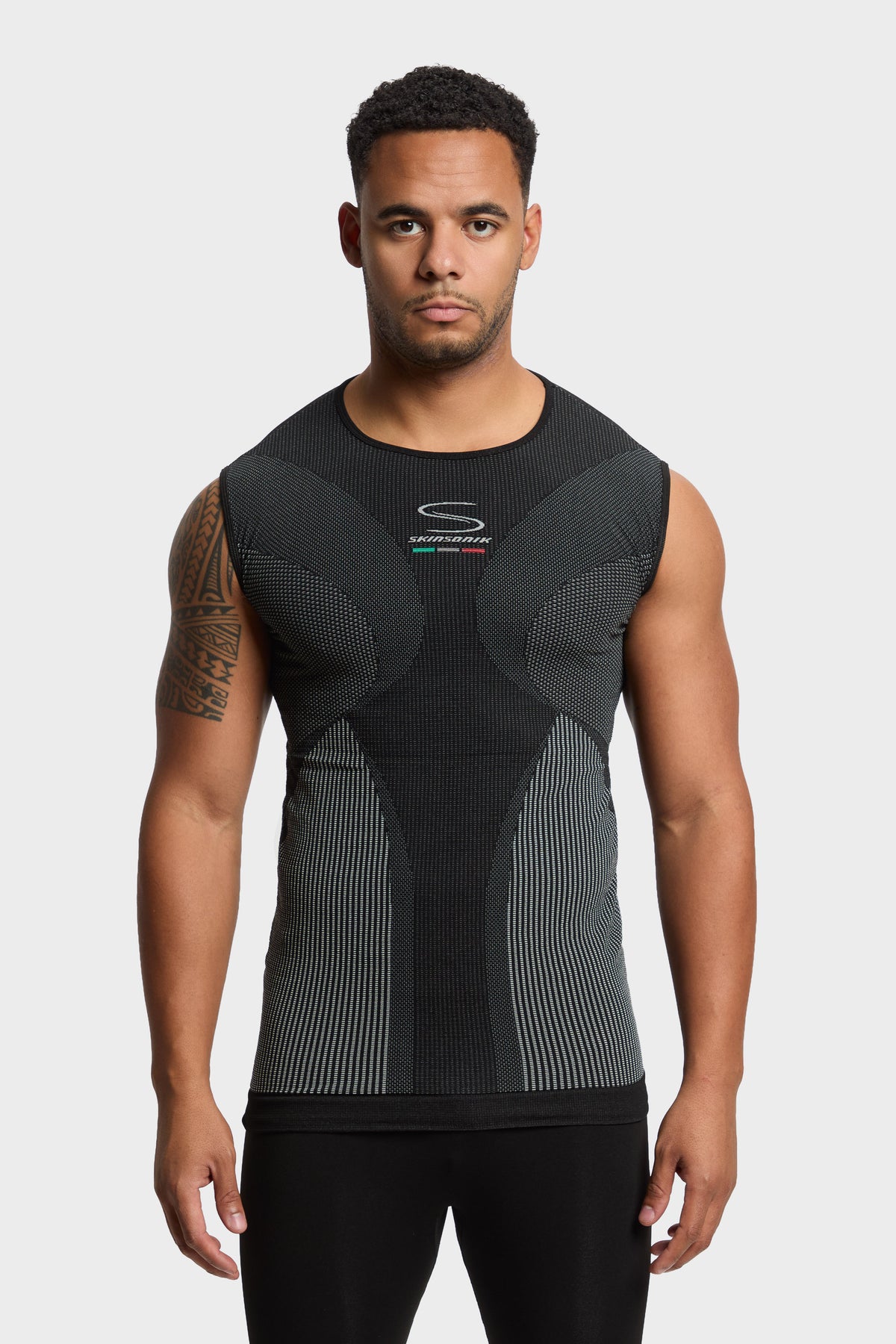 SLEEVELESS TOP – CARBON