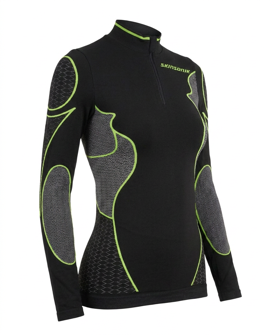 MAGLIA M/LUNGA ZIP DONNA 143